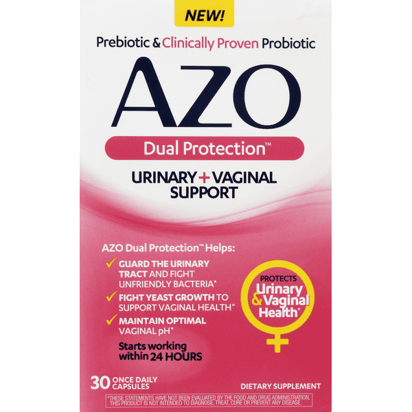 Azo Dual Protection Urinary + Vaginal Support, Capsules
