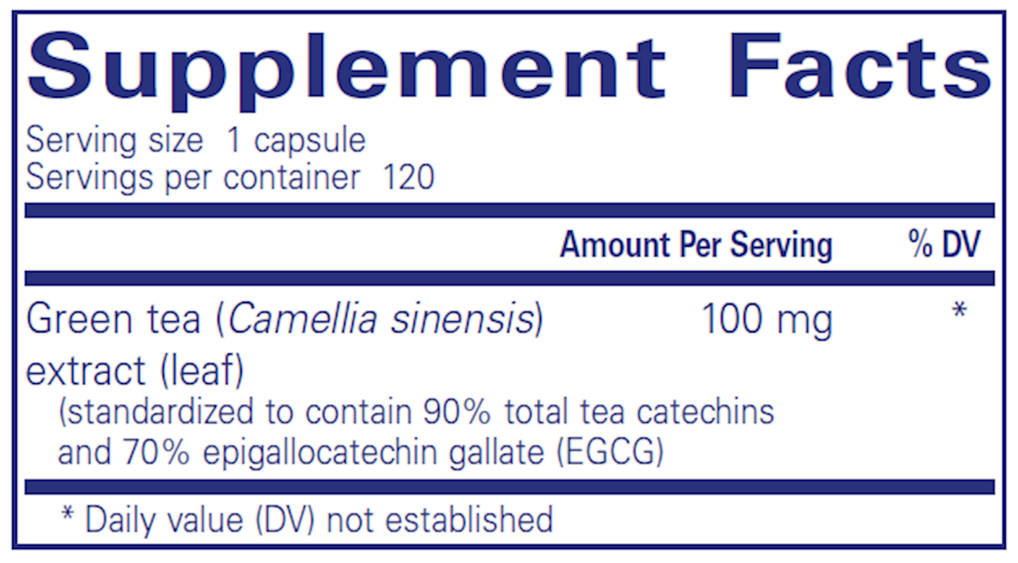 Pure Encapsulations Green Tea extract (decaf)