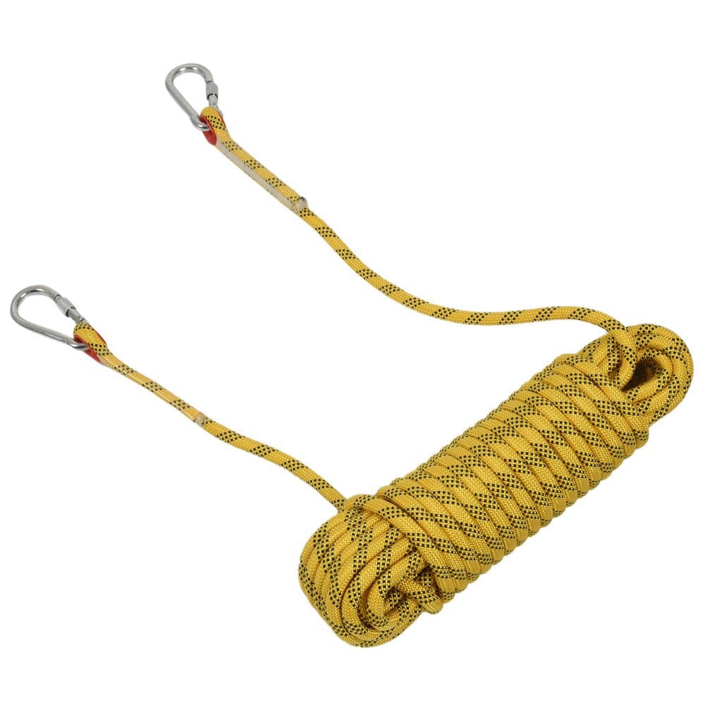 20M Outdoor Climbing Rope Diameter 12Mm Outdoor Hiking Accessories High Strength Rope Safety Rope Lifeline Hiking Accessories Yellow