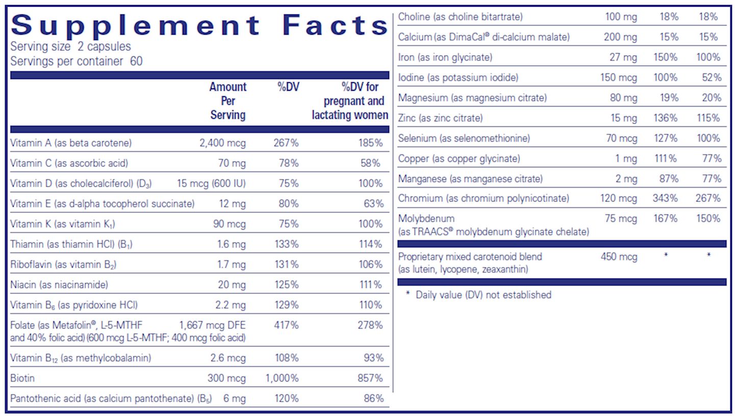 Pure Encapsulations PreNatal Nutrients