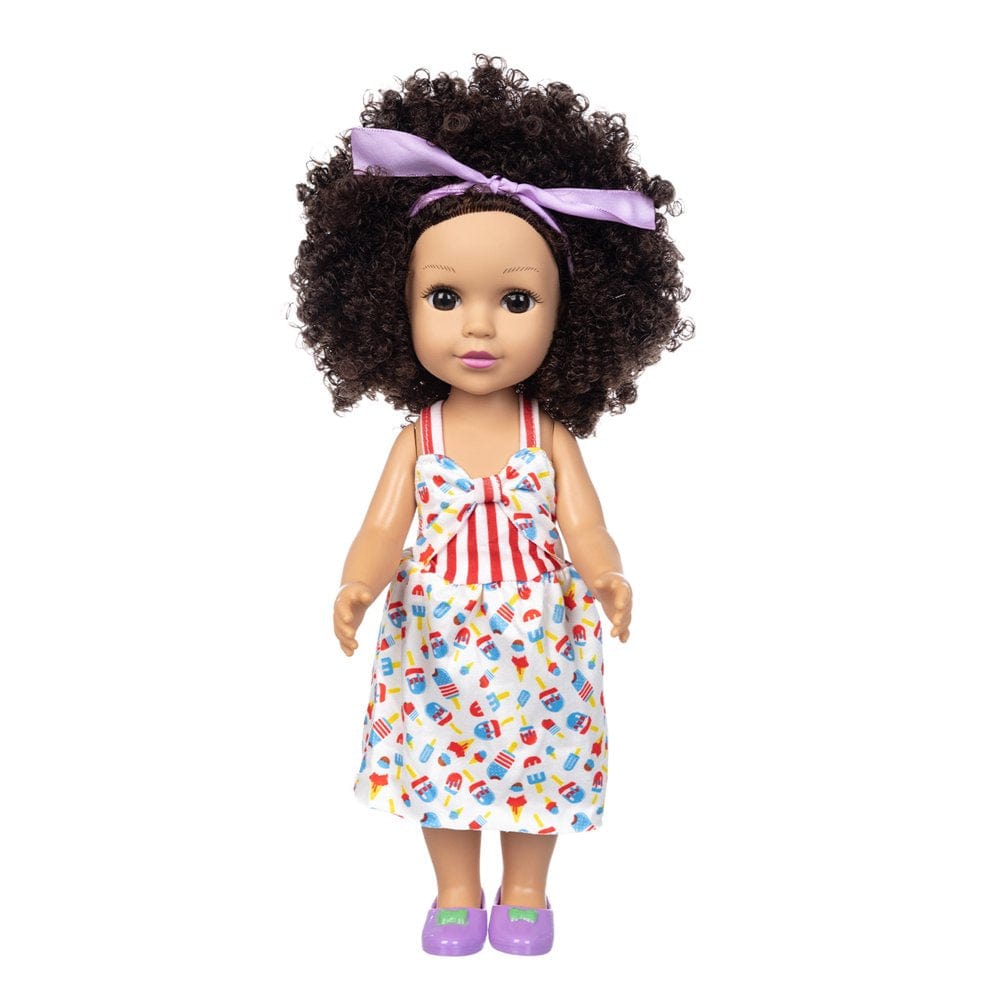 Yrtoes Doll Accessories Men Toys/ Curly Hair Cute Doll Simulation Cute Curly Hair Doll 35CM Baby Toy